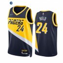Camisetas NBA Nike Indiana Pacers NO.24 Buddy Hield 75th Marino Ciudad 2021-22