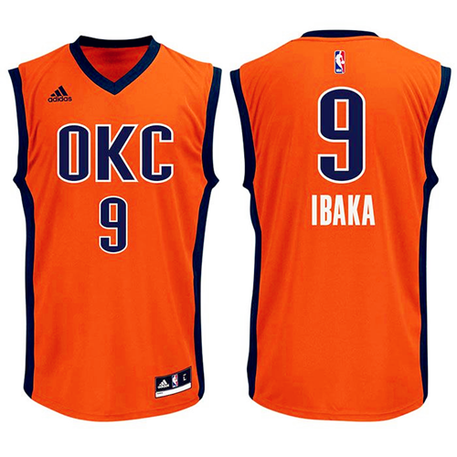 Camisetas NBA de Serge Ibaka Oklahoma City Thunder Naranja
