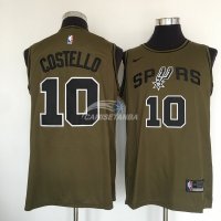 Camisetas NBA Salute To Servicio San Antonio Spurs Matt Costello Nike Ejercito Verde 2018