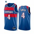 Camisetas NBA Nike Washington Wizards NO.4 Ish Smith 75th Azul Ciudad 2021-22