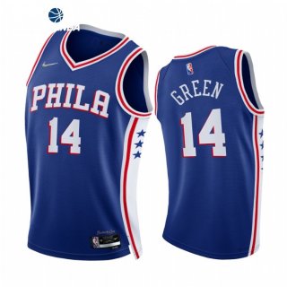 Camisetas NBA de Philadelphia Sixers Danny Green 75th Season Diamante Azul Icon 2021-22