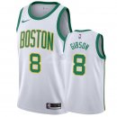 Camisetas NBA de Jonathan Gibson Boston Celtics Blanco Ciudad