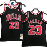 Camisetas NBA Chicago Bulls NO.23 Michael Jordan Negro Retro 1997 98
