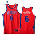 Camisetas NBA de Detroit Pistons Hamidou Diallo 75th Rojo Ciudad 2021-22
