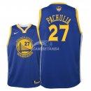 Camisetas de NBA Ninos Zaza Pachulia Golden State Warriors 2018 Finales Azul Icon Parche
