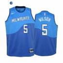 Camiseta NBA Ninos Milwaukee Bucks D.J. Wilson Azul Ciudad 2020-21