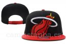 Snapbacks Caps NBA De Miami Heat Negro Rojo-6