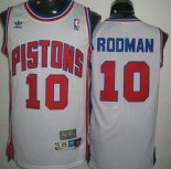 Camisetas NBA de Rodman Detroit Pistons Blanco