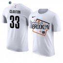 T- Shirt NBA Brooklyn Nets Nicolas Claxton Blanco