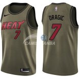 Camisetas NBA Salute To Servicio Miami Heat Goran Dragic Nike Ejercito Verde 2018