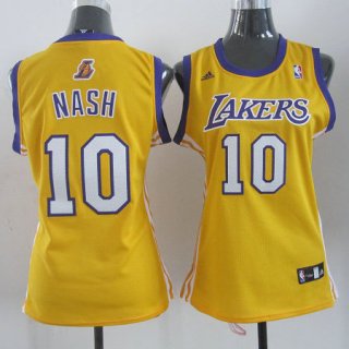 Camisetas NBA Mujer Steve Nash Los Angeles Lakers Amarillo