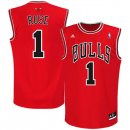 Camisetas NBA de Derrick Rose Chicago Bulls Rojo