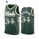 Camisetas NBA 2020 Navidad Milwaukee Bucks Giannis Antetokounmpo Verde