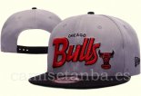 Snapbacks Caps NBA De Chicago Bulls Gris Negro