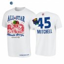 T-Shirt NBA 2021 All Star Donovan Mitchell Support Black Colleges HBCU Spirit Blanco