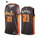 Camisetas NBA Nike Orlando Magic NO.21 Moritz Wagner 75th Negro Ciudad 2021-22