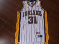 Camisetas NBA de Reggie Miller Indiana Pacers Blanco Tira