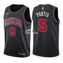 Camisetas NBA de Bobby Portis Chicago Bulls Negro Statement 17/18