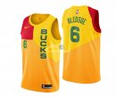 Camisetas de NBA Ninos Milwaukee Bucks Eric Bledsoe Nike Amarillo Ciudad 18/19