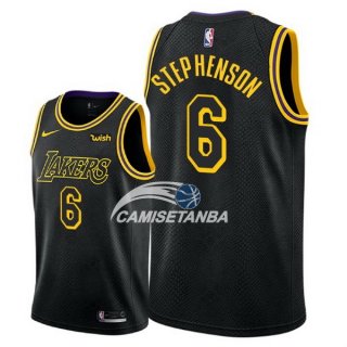 Camisetas NBA de Lance Stephenson Los Angeles Lakers Negro Ciudad 2018