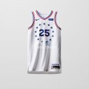 Camisetas NBA Edición ganada Philadelphia Sixers Ben Simmons Blanco 2018/19