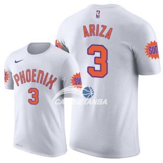 Camisetas NBA de Manga Corta Trevor Ariza Phoenix Suns Retro Blanco 17/18