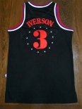 Camisetas NBA de 64 Retro Allen Iverson Philadelphia 76ers Negro