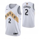 Camisetas NBA Toronto Raptors Kawhi Leonard 2019 Finales Blanco Ciudad