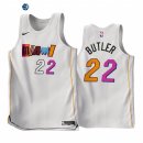 Camisetas NBA Nike Miami Heat NO.22 Jimmy Butler Blanco Ciudad 2022-23