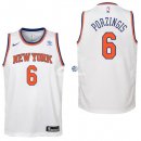 Camiseta NBA Ninos New York Knicks Kristaps Porzingis Blanco 17/18