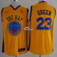 Camisetas NBA de Draymond Green Golden State Warriors Amarillo Ciudad 17/18