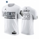 Camisetas NBA de Manga Corta Lebron James All Star 2020 Blanco