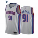 Camiseta NBA de Deividas Sirvydis Detroit Pistons Gris Statement 2020