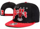 Snapbacks Caps NBA De Chicago Bulls Negro Rojo-1