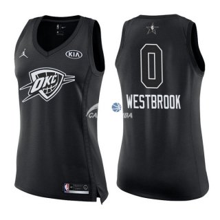 Camisetas NBA Mujer Russell Westbrook All Star 2018 Negro