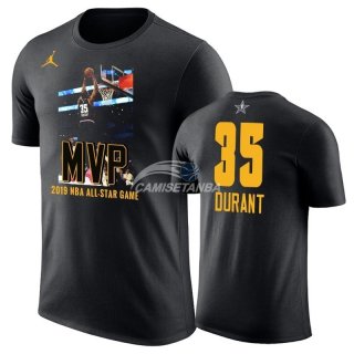 Camisetas NBA de Manga Corta Kevin Durant All Star 2019 Negro