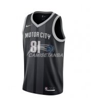 Camiseta NBA Ninos Detroit Pistons Jose Calderon Nike Negro Ciudad 18/19