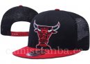 Snapbacks Caps NBA De Chicago Bulls Negro Rojo-3