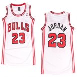 Camisetas NBA Mujer Michael Jordan Chicago Bulls Blanco