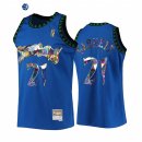 Camisetas NBA Minnesota Timberwolvs NO.21 Kevin Garnett 75th Azul Hardwood Classics