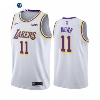 Camisetas NBA de Los Angeles Lakers Malik Monk Blanco Association 2021-22