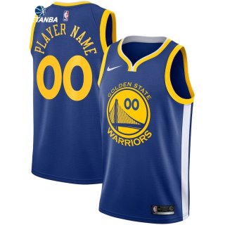 Camisetas NBA Golden State Warriors Personalizada Azul Icon 2018