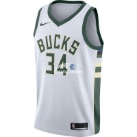 Camisetas NBA de Giannis Antetokounmpo Milwaukee Bucks Blanco Association 17/18