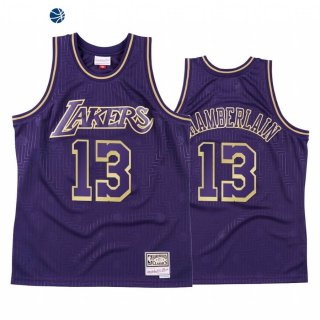 Camisetas NBA Los Angeles Lakers Wilt Chamberlain Purpura Throwback 2020