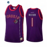 Camisetas NBA Toronto Raptors Paul Watson Team Heritage Purpura Throwback