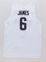 Camisetas NBA de LeBron James USA 2016 Blanco