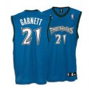 Camisetas NBA de Retro Garnett Minnesota Timberwolves Azul
