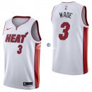 Camisetas NBA de Dwyane Wade Miami Heats Blanco Association 17/18