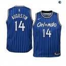 Camisetas de NBA Ninos Orlando Magic D.J. Augustin Azul Hardwood Classics