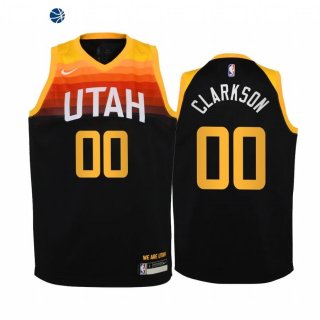 Camiseta NBA Ninos Utah Jazz Jordan Clarkson Negro Ciudad 2020-21